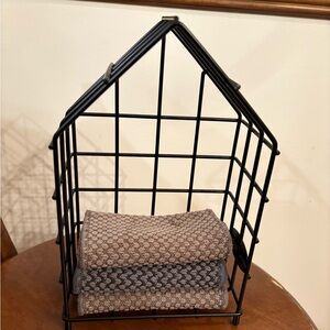 Norwex Counter Cloth Holder Organizer Black Wire House